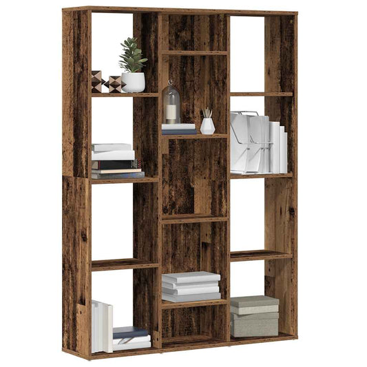 Libreria/Divisorio Legno Vecchio 100x24x140 cm in Truciolato