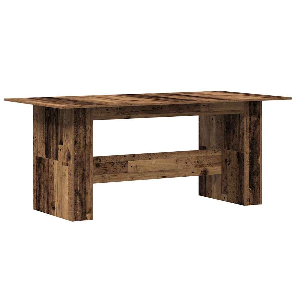Tavolo da Pranzo Legno Vecchio 180x90x76cm in Legno Multistrato | homemem39
