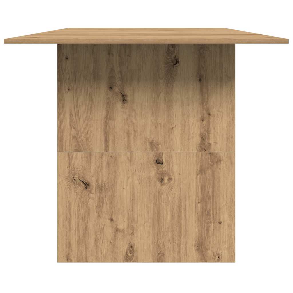 Tavolo da Pranzo Rovere Artigianale 180x90x76 cm in Truciolato