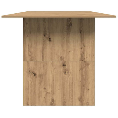 Tavolo da Pranzo Rovere Artigianale 180x90x76 cm in Truciolato - homemem39