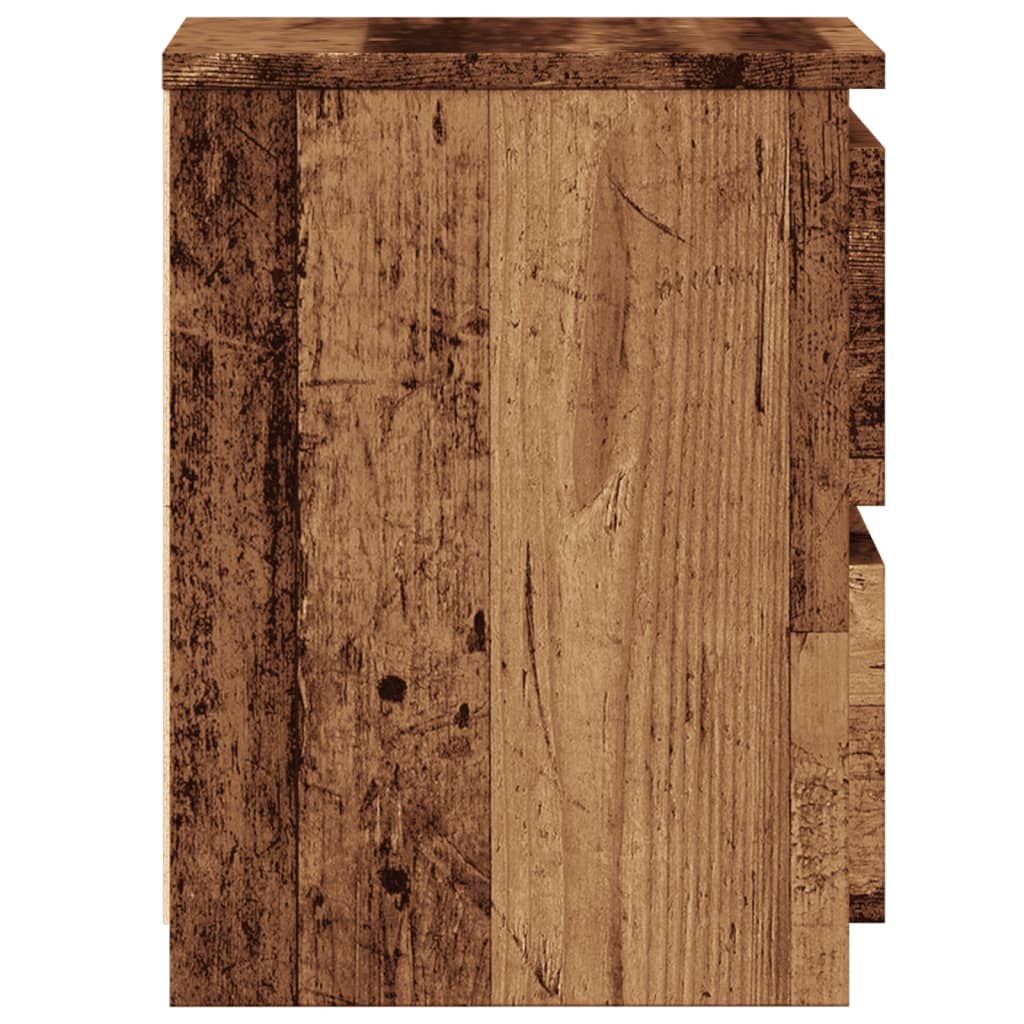 Comodino Legno Antico 30x30x40 cm in Legno Multistrato - homemem39