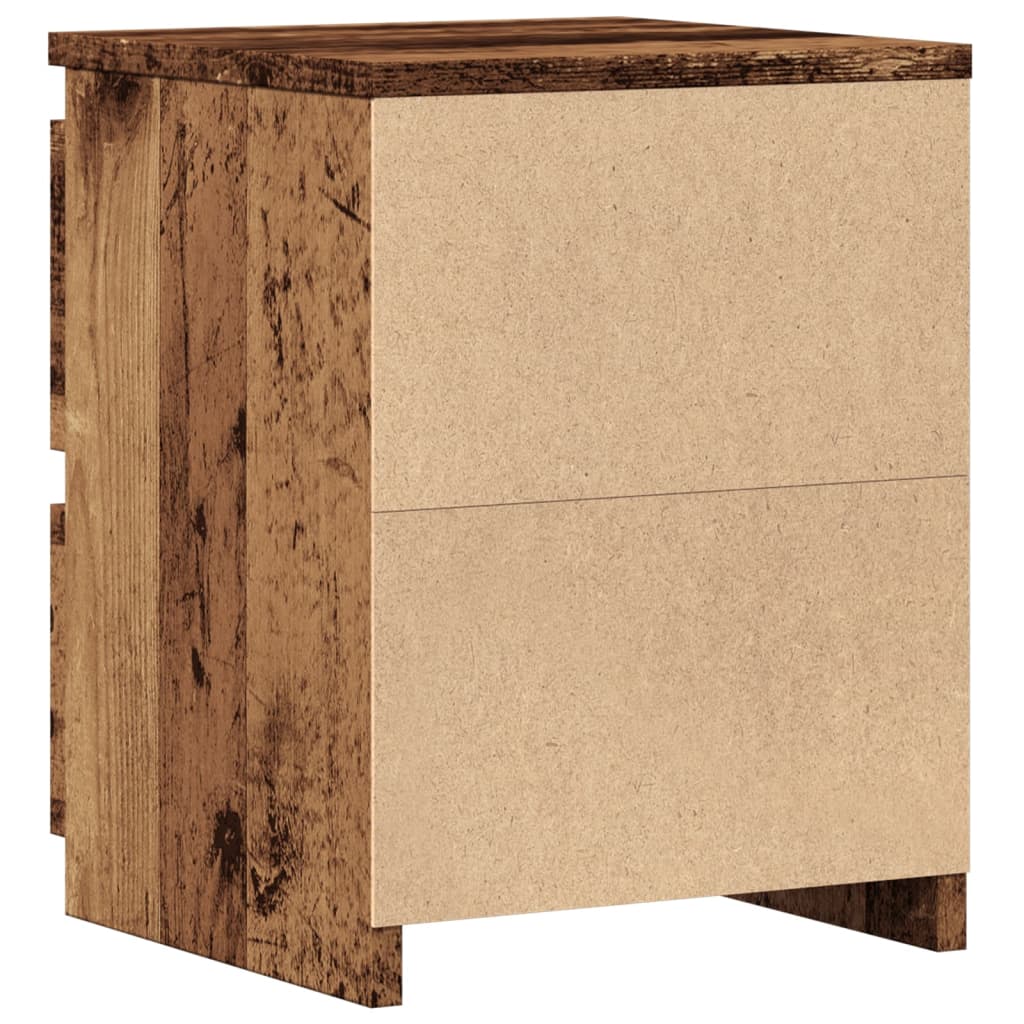 Comodino Legno Antico 30x30x40 cm in Legno Multistrato - homemem39