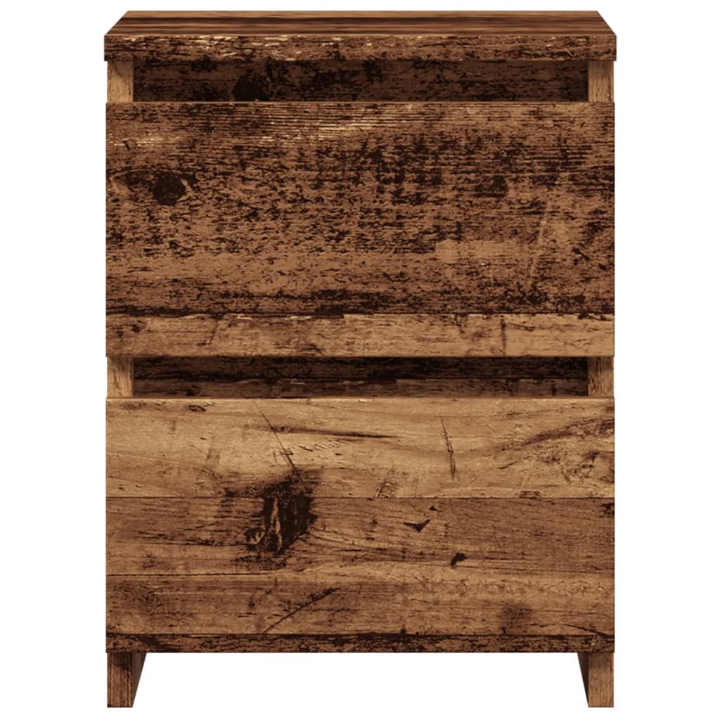 Comodini 2 pz Legno Antico 30x30x40 cm in Legno Multistrato - homemem39