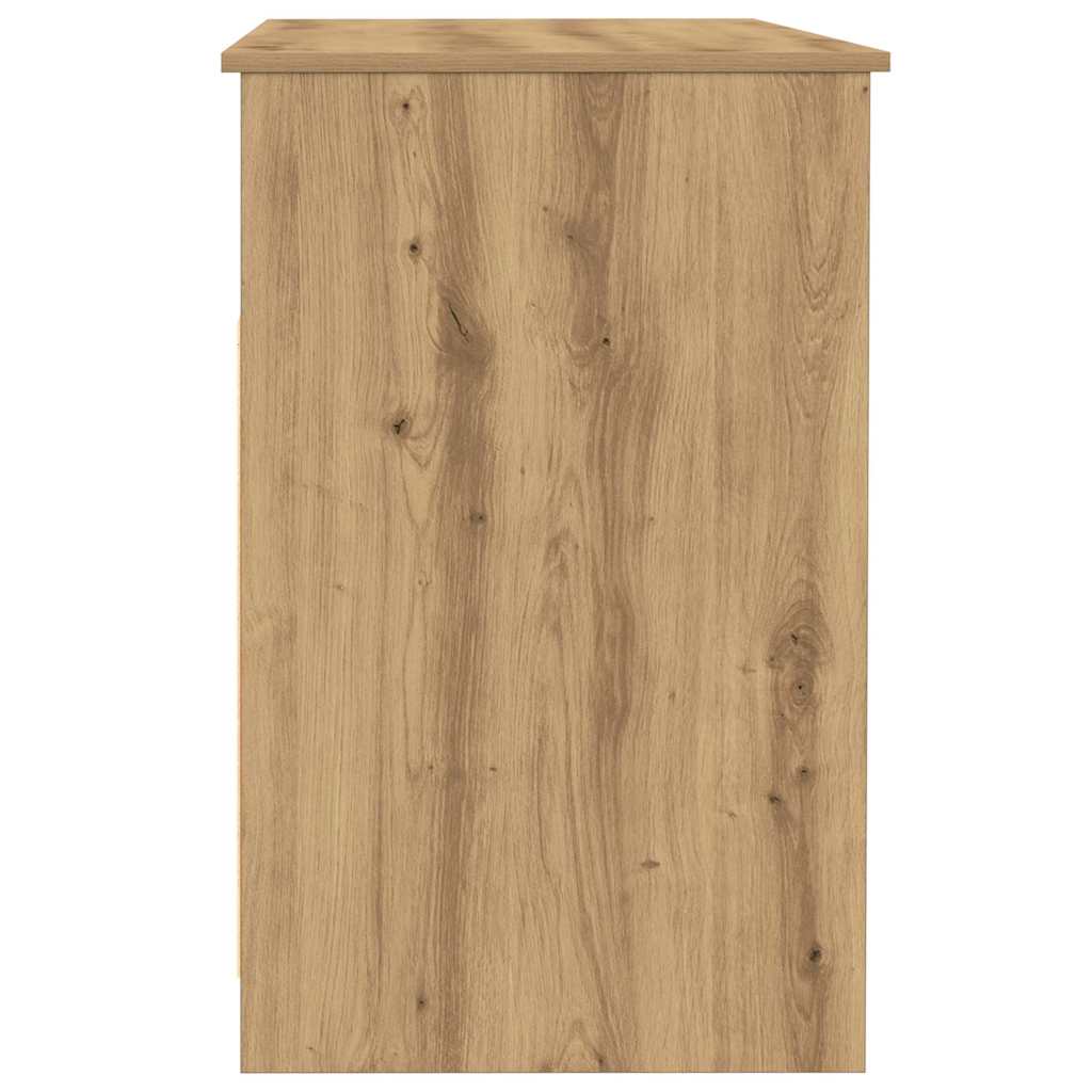 Scrivania Rovere Artigianale 102x76x50 cm in Legno Multistrato - homemem39