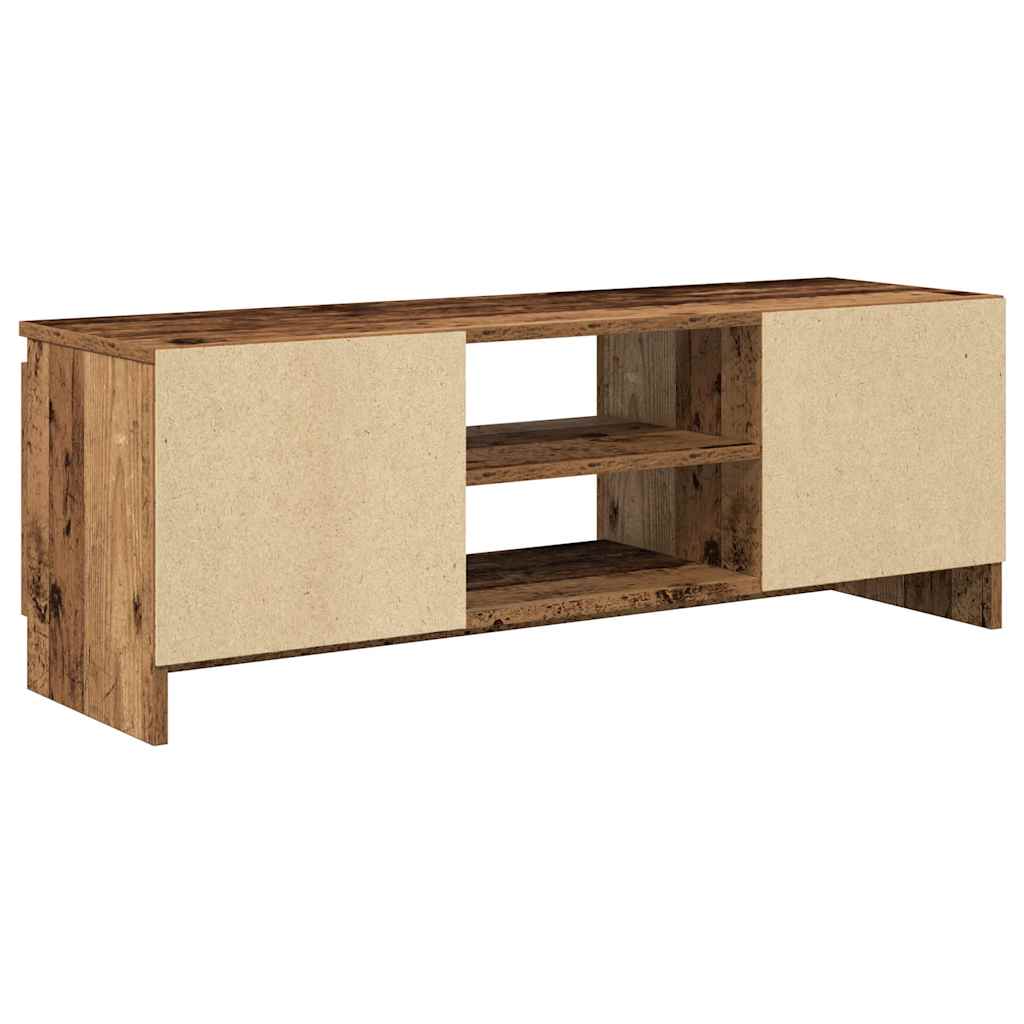 Mobile Porta TV Legno Antico 102x30x36 cm Legno Multistrato - homemem39