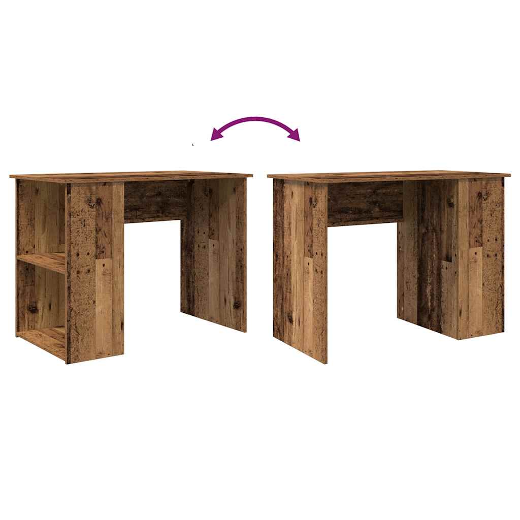 Scrivania Legno Antico 100x55x75 cm in Legno Multistrato - homemem39