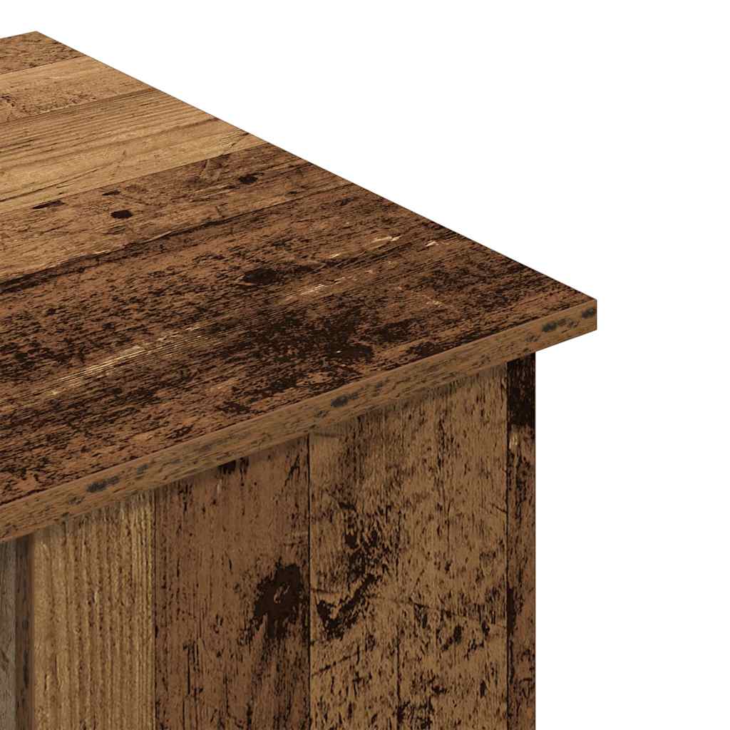 Scrivania Legno Antico 100x55x75 cm in Legno Multistrato - homemem39