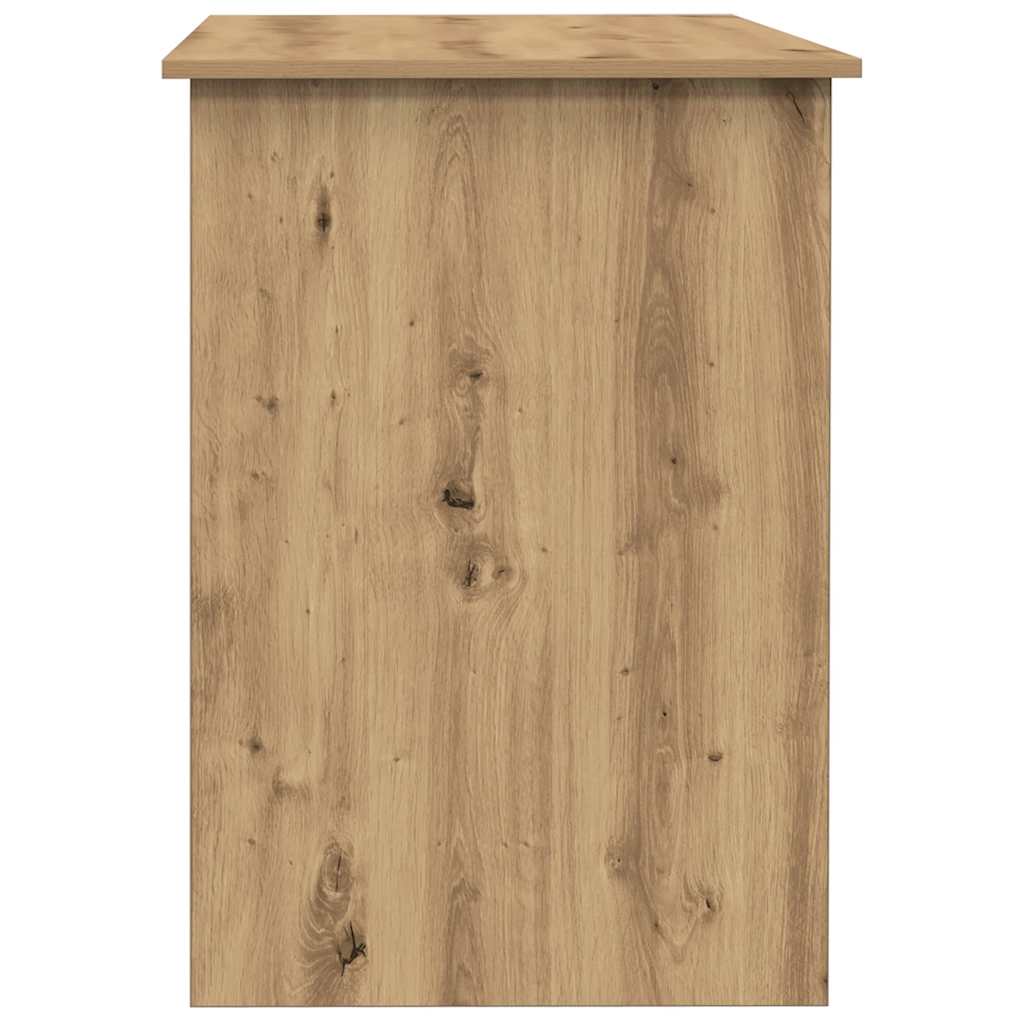 Scrivania Rovere Artigianale 100x55x75 cm in Legno Multistrato - homemem39