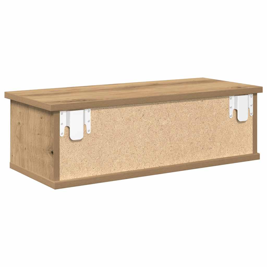 Armadietto a Muro Rovere Artigianale 60x26x18,5cm in Truciolato | homemem39