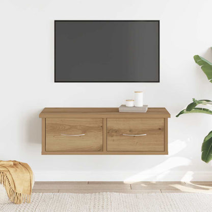 Armadietto a Muro Rovere Artigianale 60x26x18,5cm in Truciolato | homemem39