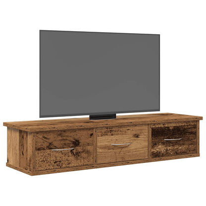 Mobile a Parete Legno Antico 88x26x18,5 cm in Truciolato | homemem39