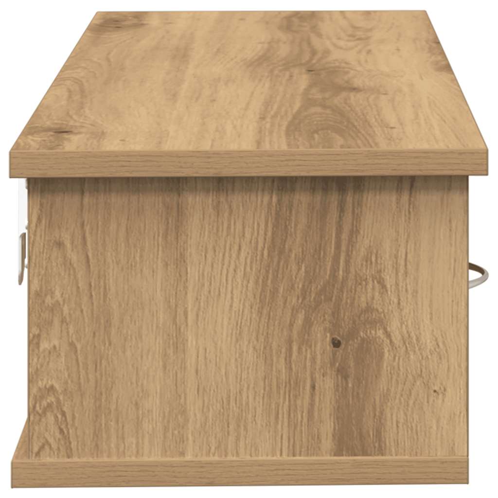 Mobile a Parete Rovere Artigianale 88x26x18,5 cm in Truciolato | homemem39