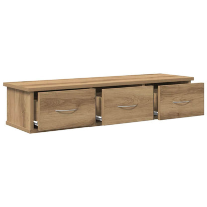 Mobile a Parete Rovere Artigianale 88x26x18,5 cm in Truciolato | homemem39