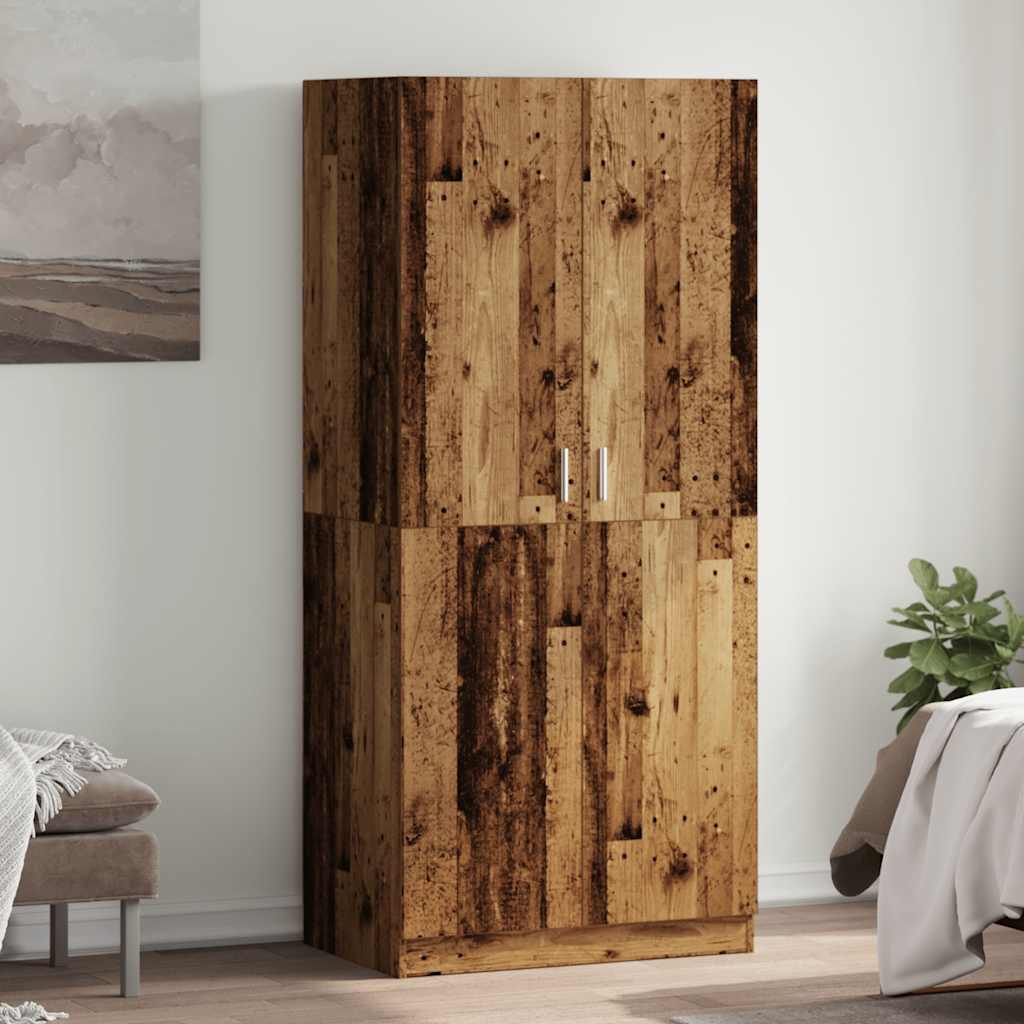 Armadio Legno Antico 80x52x180 cm in Truciolato | homemem39