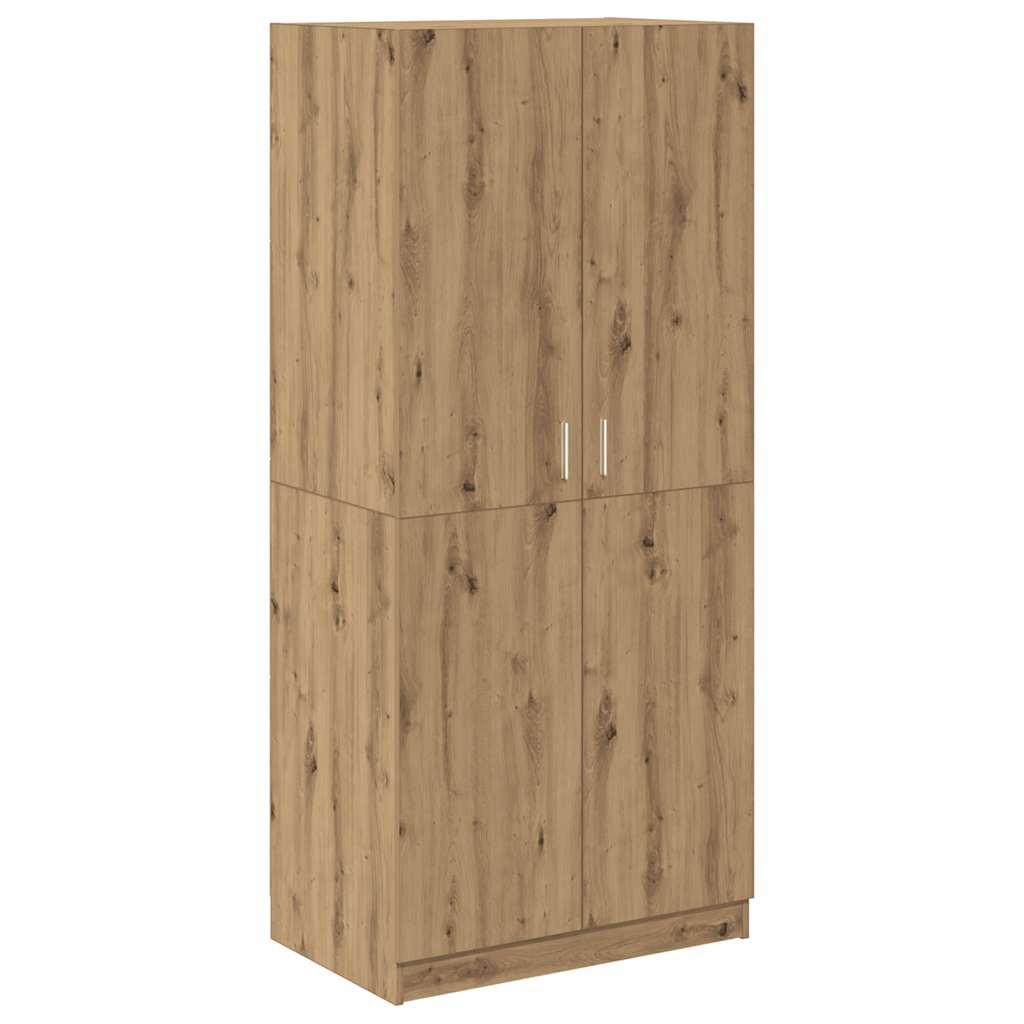 Armadio Rovere Artigianale 80x52x180 cm in Legno Multistrato