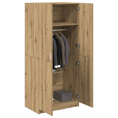 Armadio Rovere Artigianale 80x52x180 cm in Legno Multistrato