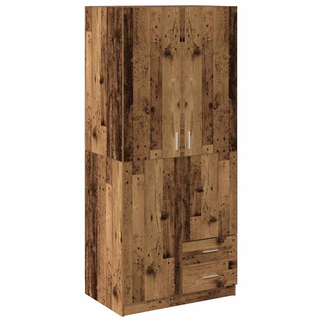 Armadio Legno Antico 80x52x180 cm in Truciolato - homemem39