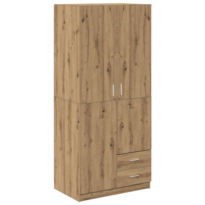 Armadio Rovere Artigianale 80x52x180 cm in Legno Multistrato