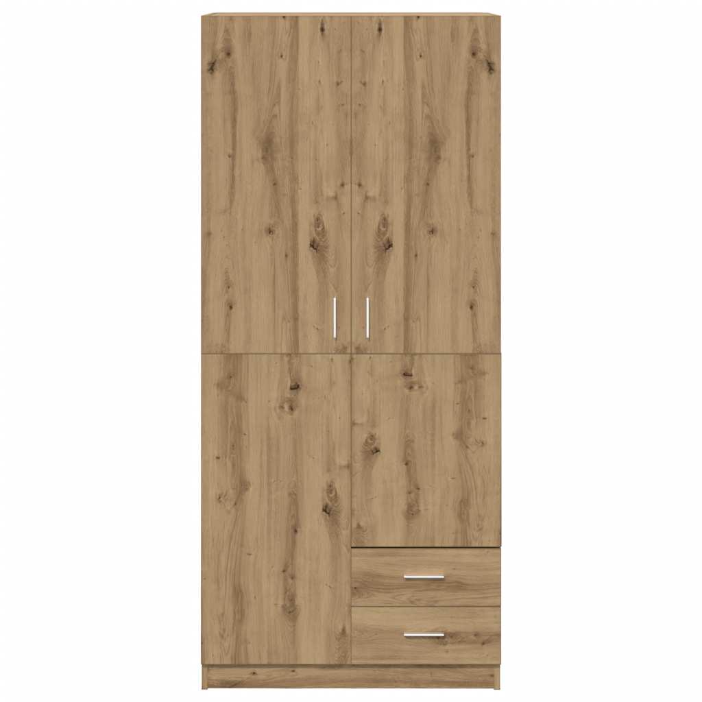 Armadio Rovere Artigianale 80x52x180 cm in Legno Multistrato