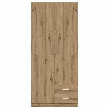 Armadio Rovere Artigianale 80x52x180 cm in Legno Multistrato