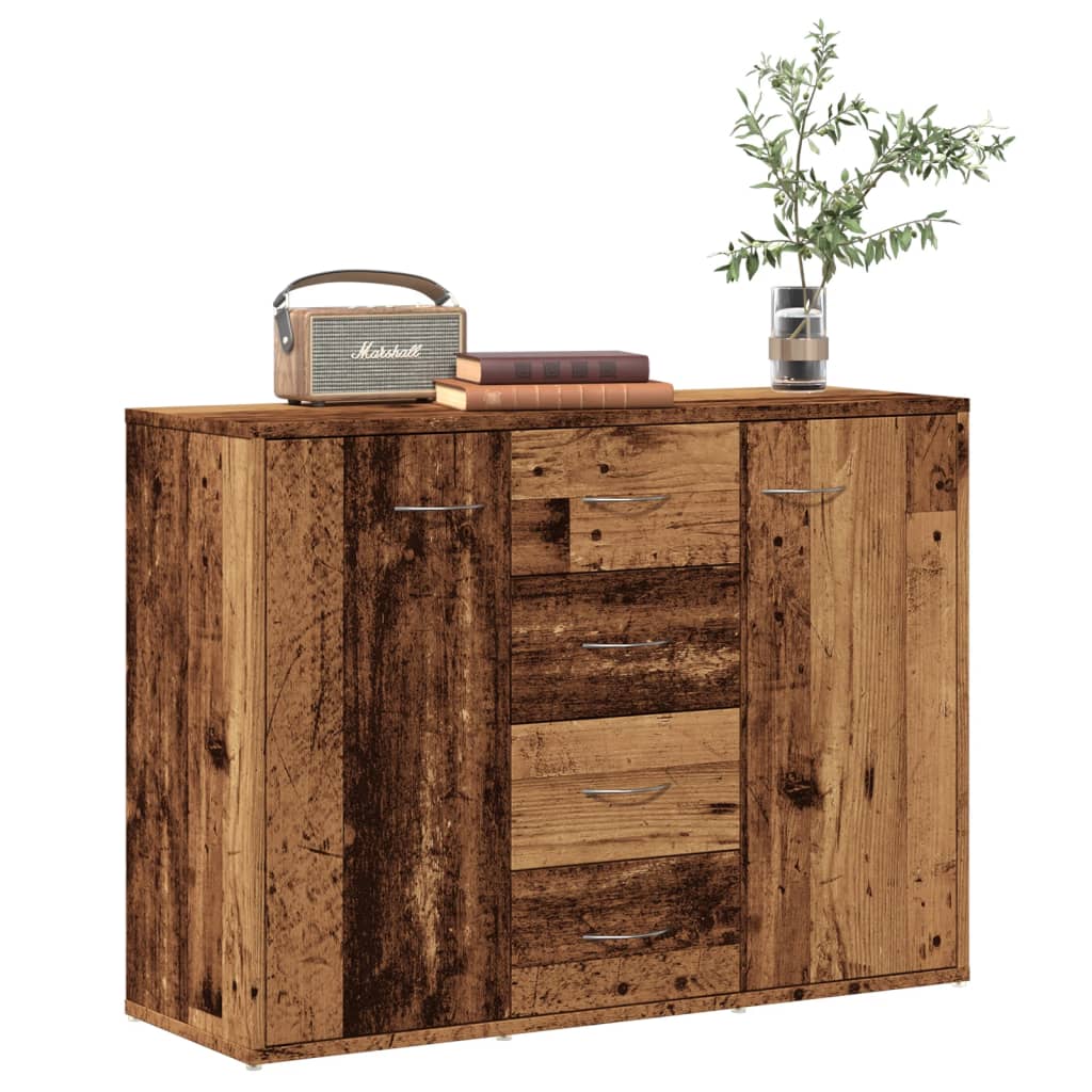 Credenza Legno Antico 88x30x64 cm in Legno Multistrato - homemem39