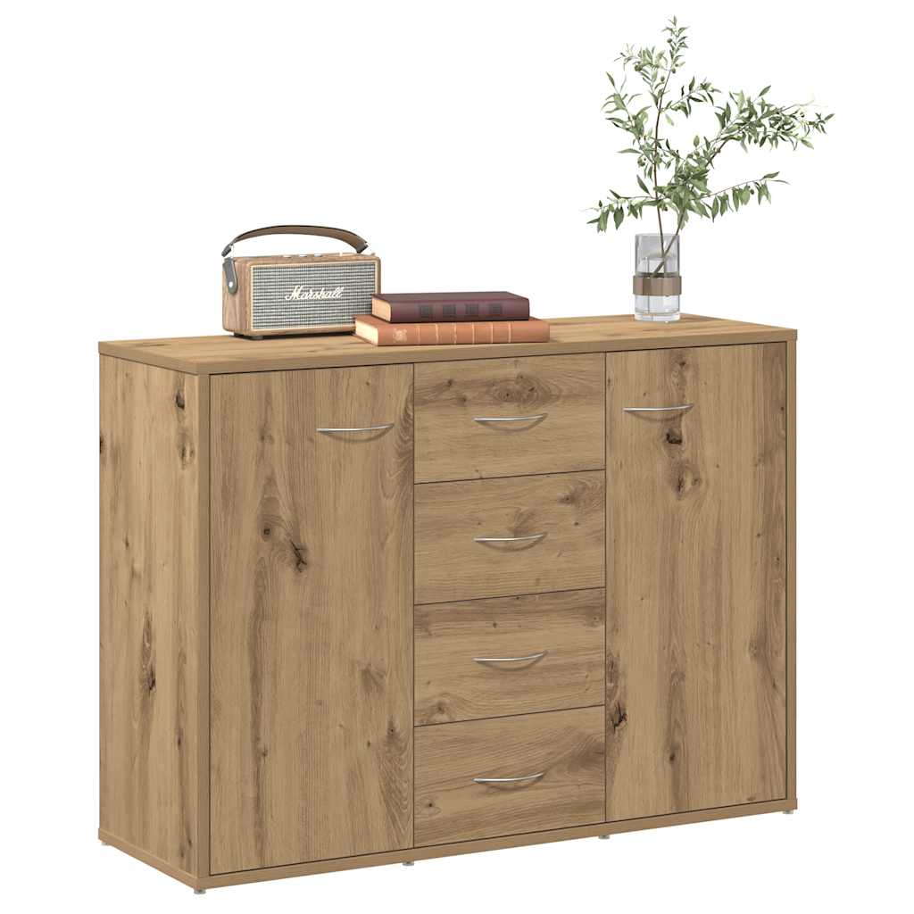 Credenza Rovere Artigianale 88x30x64 cm in Legno Multistrato - homemem39