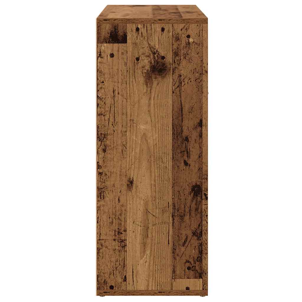 Credenza Legno Antico 60x30x75 cm in Legno Multistrato - homemem39