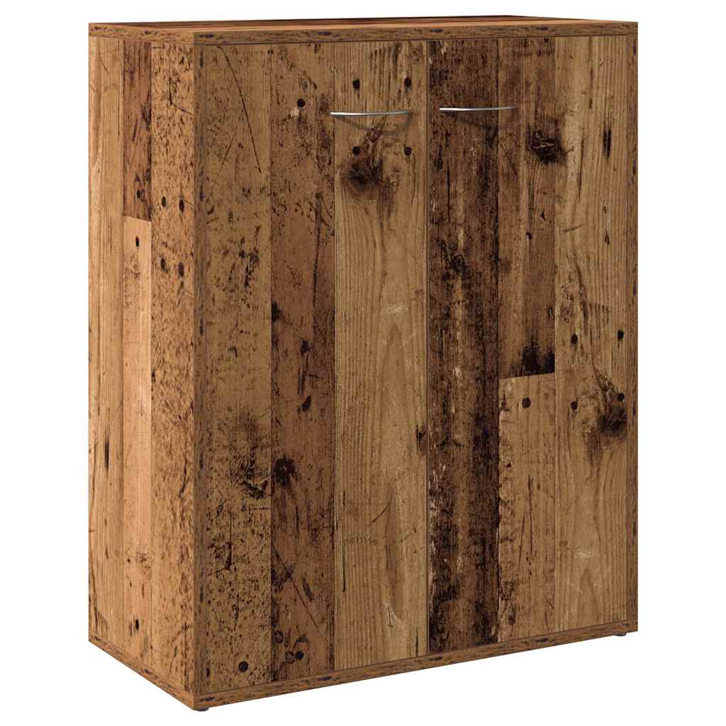 Credenza Legno Antico 60x30x75 cm in Legno Multistrato - homemem39