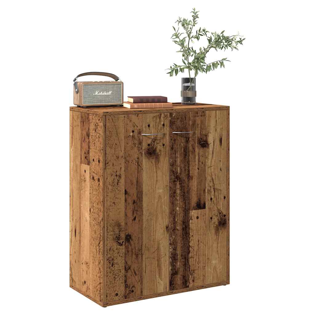 Credenza Legno Antico 60x30x75 cm in Legno Multistrato - homemem39