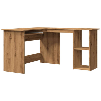 Scrivania Angolo Artigianale 120x140x75 cm Legno Multistrato - homemem39
