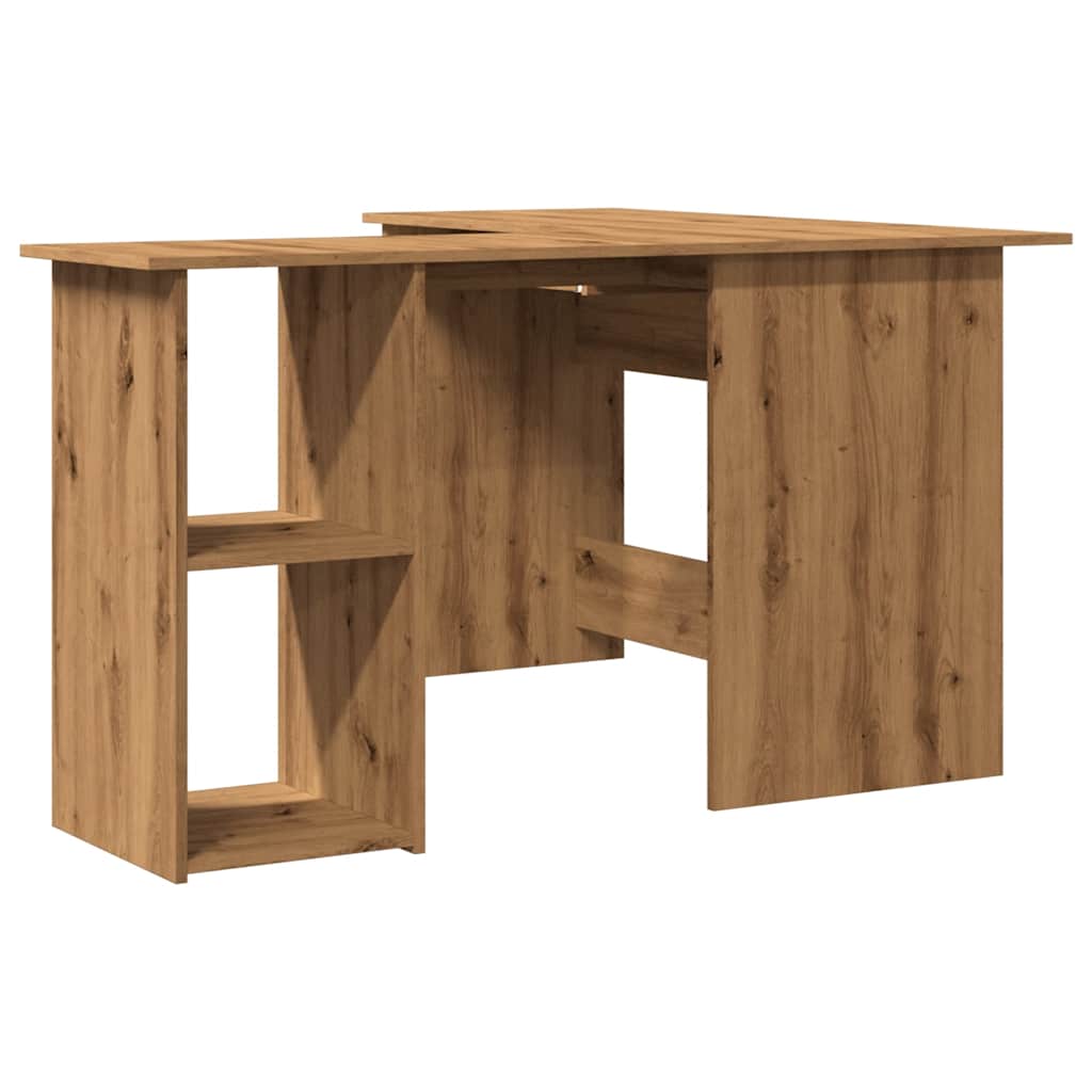 Scrivania Angolo Artigianale 120x140x75 cm Legno Multistrato - homemem39