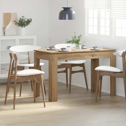 Tavolo da Pranzo Rovere Artigianale 120x60x76 cm in Truciolato | homemem39