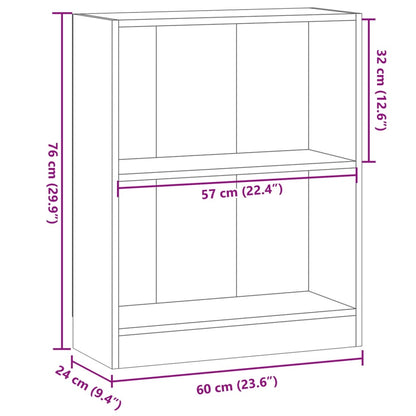 Libreria Rovere Artigianale 60x24x76 cm in Truciolato