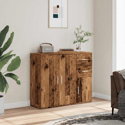 Credenza Legno Antico 91x29,5x75 cm in Legno Multistrato - homemem39
