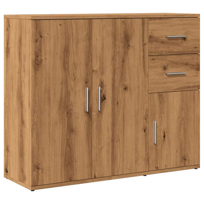 Credenza Rovere Artigianale 91x29,5x75 cm in Legno Multistrato - homemem39