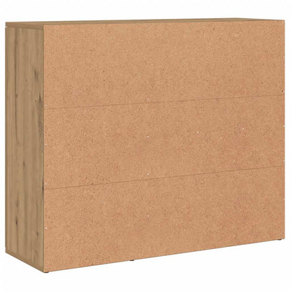 Credenza Rovere Artigianale 91x29,5x75 cm in Legno Multistrato - homemem39