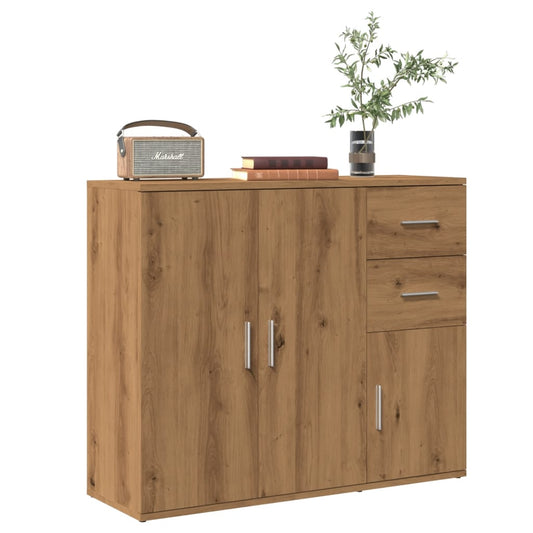 Credenza Rovere Artigianale 91x29,5x75 cm in Legno Multistrato - homemem39