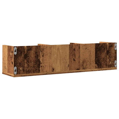 Scaffale Porta CD a Parete Antico 75x18x18 cm Legno Multistrato | homemem39