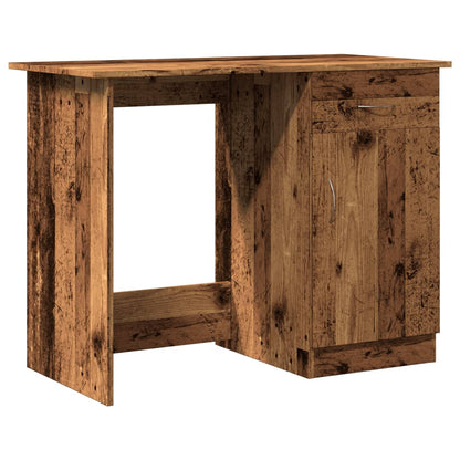 Scrivania Legno Antico 100x50x76 cm in Legno Multistrato - homemem39