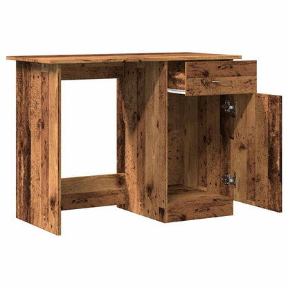 Scrivania Legno Antico 100x50x76 cm in Legno Multistrato - homemem39