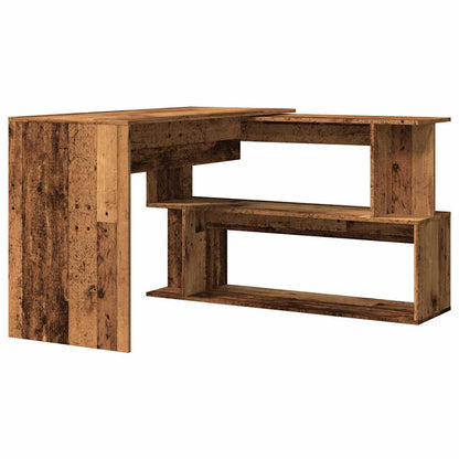 Scrivania ad Angolo Legno Vecchio 200,5x50x76 cm Truciolato - homemem39