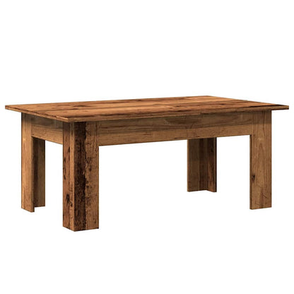 Tavolino Salotto Legno Antico 100x60x42 cm in Legno Multistrato