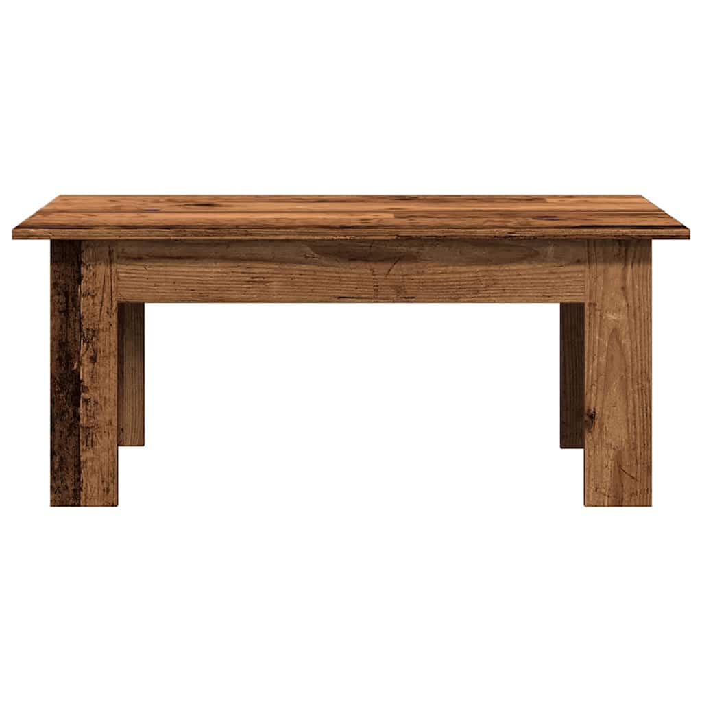 Tavolino Salotto Legno Antico 100x60x42 cm in Legno Multistrato