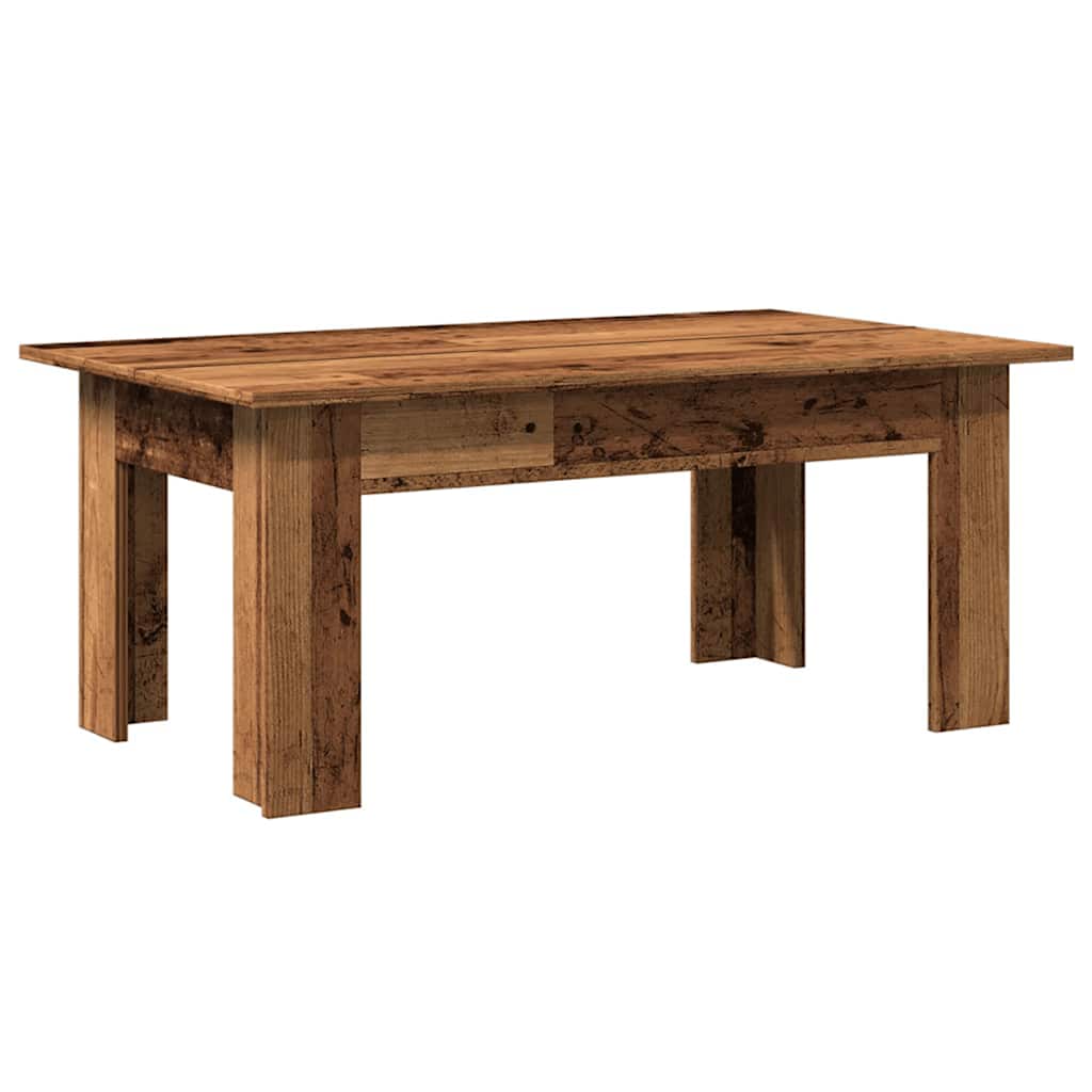 Tavolino Salotto Legno Antico 100x60x42 cm in Legno Multistrato | homemem39