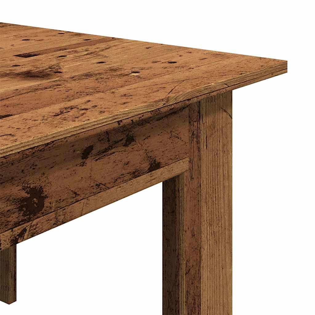 Tavolino Salotto Legno Antico 100x60x42 cm in Legno Multistrato