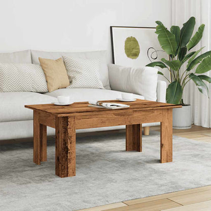 Tavolino Salotto Legno Antico 100x60x42 cm in Legno Multistrato