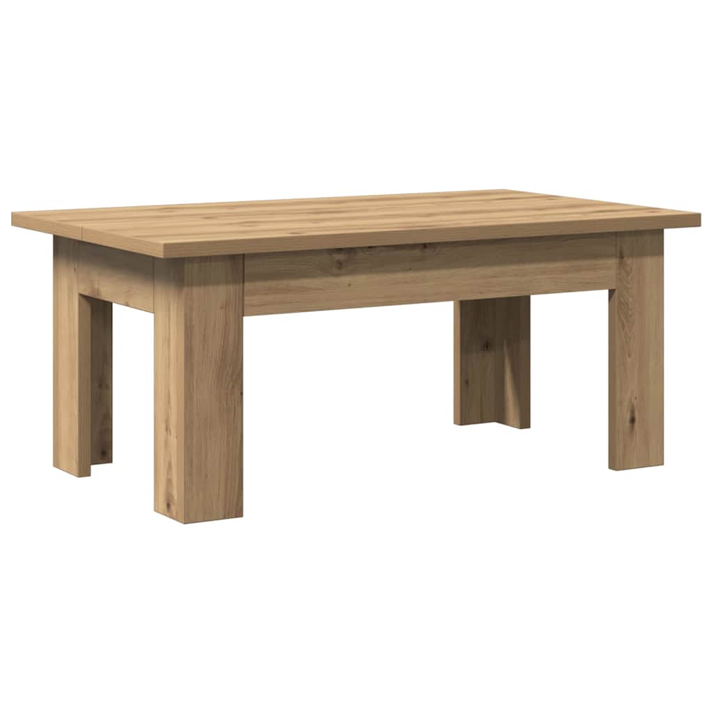 Tavolino da Salotto Artigianale 100x60x42 cm Legno Multistrato | homemem39