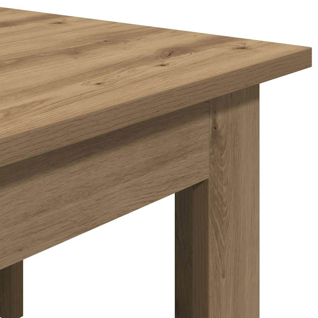 Tavolino da Salotto Artigianale 100x60x42 cm Legno Multistrato