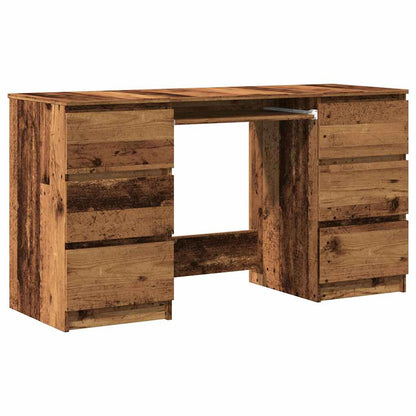 Scrivania Legno Antico 140x50x77 cm in Legno Multistrato - homemem39
