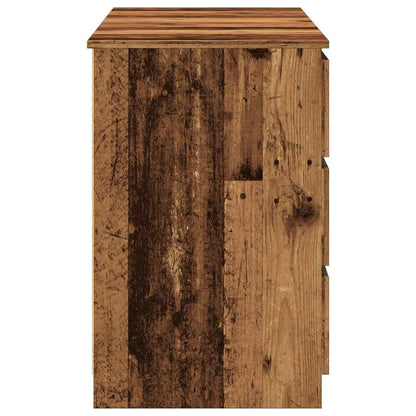 Scrivania Legno Antico 140x50x77 cm in Legno Multistrato - homemem39